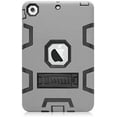 thumbnail image 3 of Mignova pour iPad Mini 1/2/3 Étui, Robuste Antichoc Résistant aux Impacts Convivial pour Enfants Étui Hybride Robuste de Protection avec Support Intégré pour Apple iPad Mini 1/Mini 2/Mini 3 (Noir/gris), 3 of 6