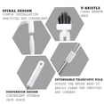 thumbnail image 3 of LELINTA Floor Scrub Cleaning Brush with Long Handle,Shower Deck Grout Brush Wall Floors Cleaning Scrub with V-Shaped Bristles,55 inch,Household Brush for Cleaning Tile Floor Tub Bathtub, 3 of 8