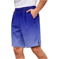 thumbnail image 6 of Yertdoel Beach Shorts for Men Fashion Hawaiian Print Swim Trunks Drawstring Slits with Pockets Outdoor UV Protective Summer Lightweight Casual Comfy Shorts, 6 of 7