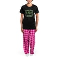 thumbnail image 4 of CafePress - Drunkish1 Women's Dark Pajamas - Women's Short Sleeve Print T-Shirt and Pants Dark Cotton Pajama Set, 4 of 7