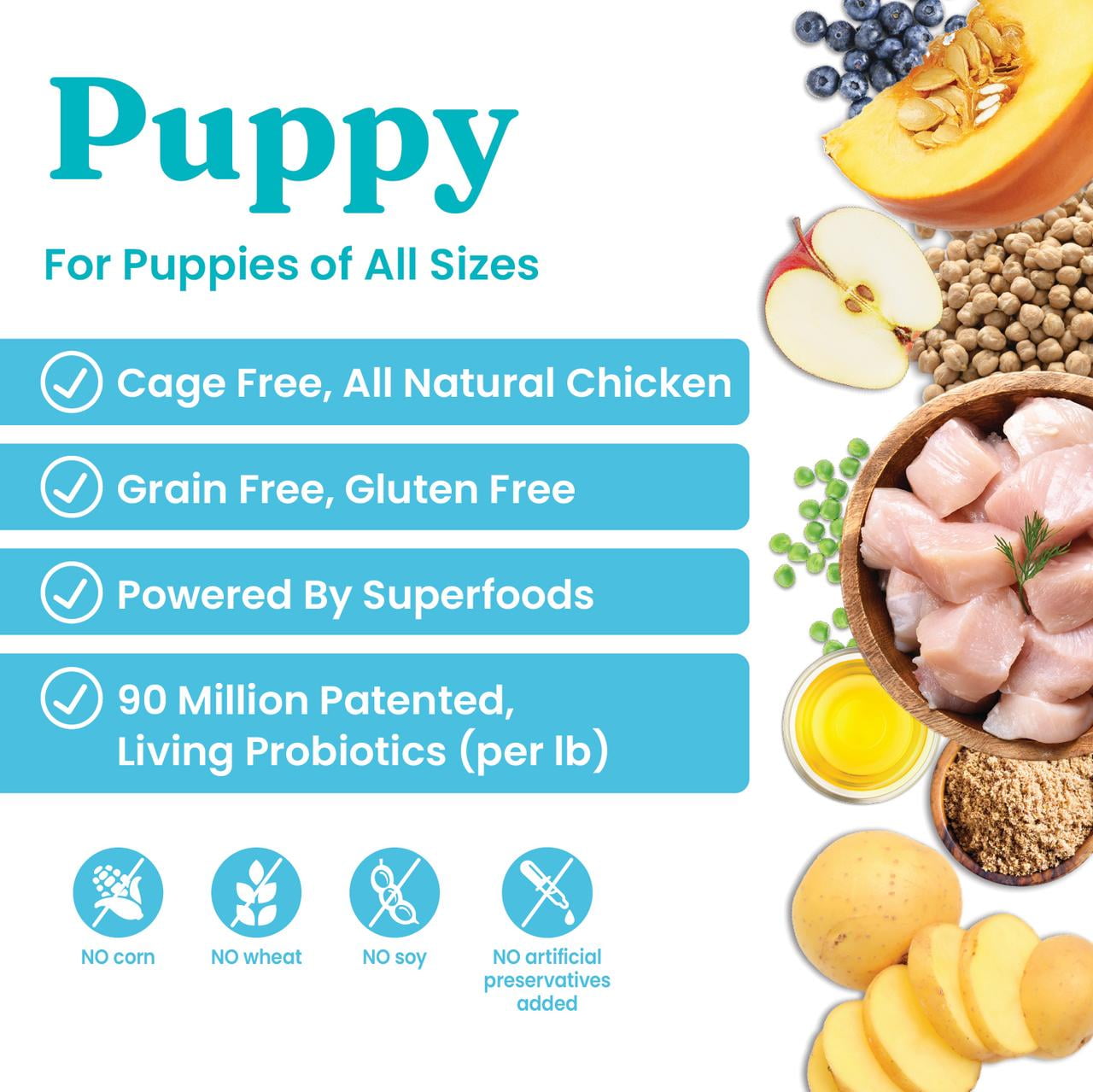 Solid Gold Love at First Bark Grain Free Dry Puppy Food, Chicken, 4 lb. (Dog)