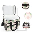 thumbnail image 6 of FORMRS Insulated Cooler Bag 24 Cans Capacity Soft Leakproof Lunch Box with Side Pockets, Retro Green Stars, 6 of 7