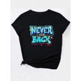 thumbnail image 4 of Women's Sports Short Sleeve T-Shirt, Comfortable And Stylish, For Sports And Daily Life, Letter Pattern, 4 of 7