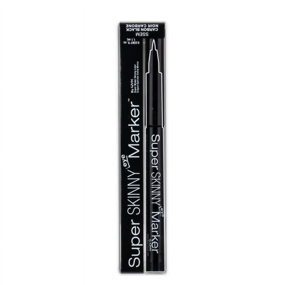 NYX Super Skinny Eye Pencil, Carbon Black, 1 Each