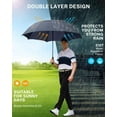 thumbnail image 4 of Gonex 72 Inch Automatic Open Golf Umbrella, Extra Large Vented Stick Umbrellas with Windproof Double Canopy, 4 of 8