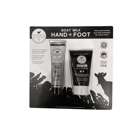 DIONIS NATURAL GOAT MILK SKINCARE HAND REAM 3.3 OZ. & FOOT CREAM 4 OZ.