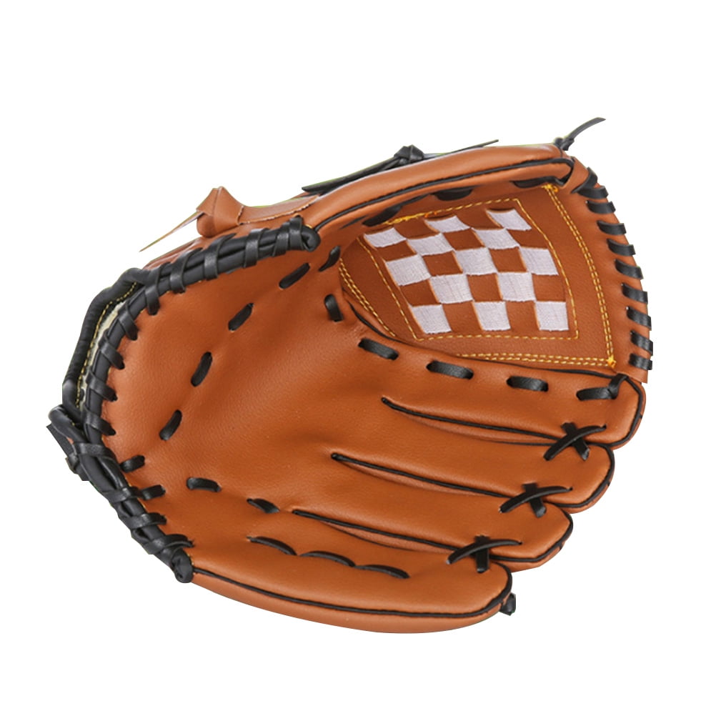 Men Thicken PU Baseball Infield Glove Leather Softball Kids Adult Pitcher Gloves 