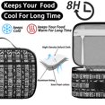 thumbnail image 4 of Baseballs Quotes Black Pattern Insulated Lunch Bag Teens,Bento School Lunch Bag for Teens for Work,Picnic or Travel 10.6x7.7x4.3 Inches,12 Can Capacity, 4 of 6