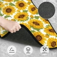 thumbnail image 3 of Kdxio Sunflowers Print Car Floor Mats Universal SUV Front Rear Floor Foot Mats 4-Piece Full Set with Non-Slip Rubber Backing Car Accessories for Most Cars, 3 of 7