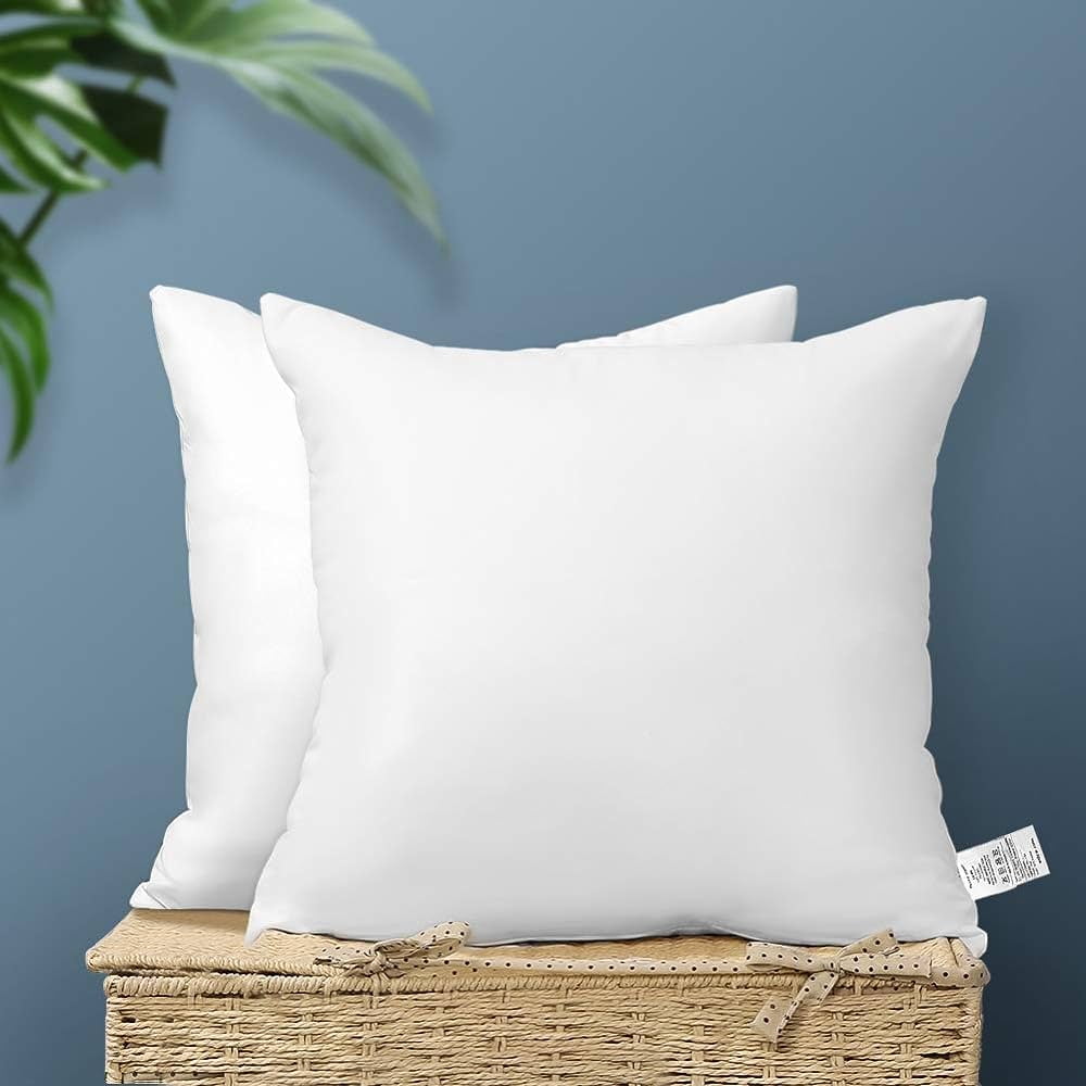 ANA 18 X 18 Pack of 4 pc Hypoallergenic Square Form Decorative Throw Pillow Inserts Couch Sham Cushion Stuffer,Square Pillow Form for Patio, Furniture, Bed, Living Room, Garden
