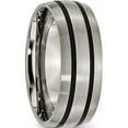 thumbnail image 4 of Titanium Enameled 8mm Satin Band (Size 7) Made In China tb341-7, 4 of 5