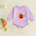 thumbnail image 2 of larppty Baby Halloween Outfit Sweatshirt Bubble Romper Infant Fall Clothes, 2 of 4