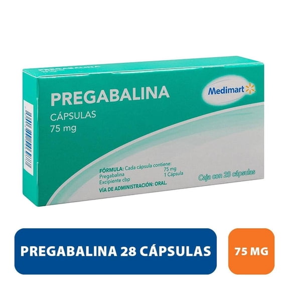Pregabalina Medimart 75 mg, 28 cápsulas