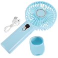 thumbnail image 1 of Handheld Fan Sky-Blue for Cooling Use Portable USB Charging Fan, 1 of 5
