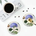 thumbnail image 5 of Bingfone Vintage Vintage Flower Leather Drinks Coasters With Set Of 6,Suitable For Home Kitchen,Coffee Cup Coasters Home Gift, 5 of 9