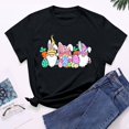 thumbnail image 4 of Bowake Easter T-Shirts pour Femmes Manches Courtes Col Rond T-Shirts Easter Joyeux T-Shirts Graphiques Mignons Hauts d'Été Décontractés, 4 of 7