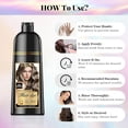 thumbnail image 3 of Hair Dye Shampoo 3-in-1, Semi-Permanent Gray Hair Coverage, Color Depositing Shampoo for Women & Men, Vegan, Ammonia-Free (Ash Brown), 3 of 7