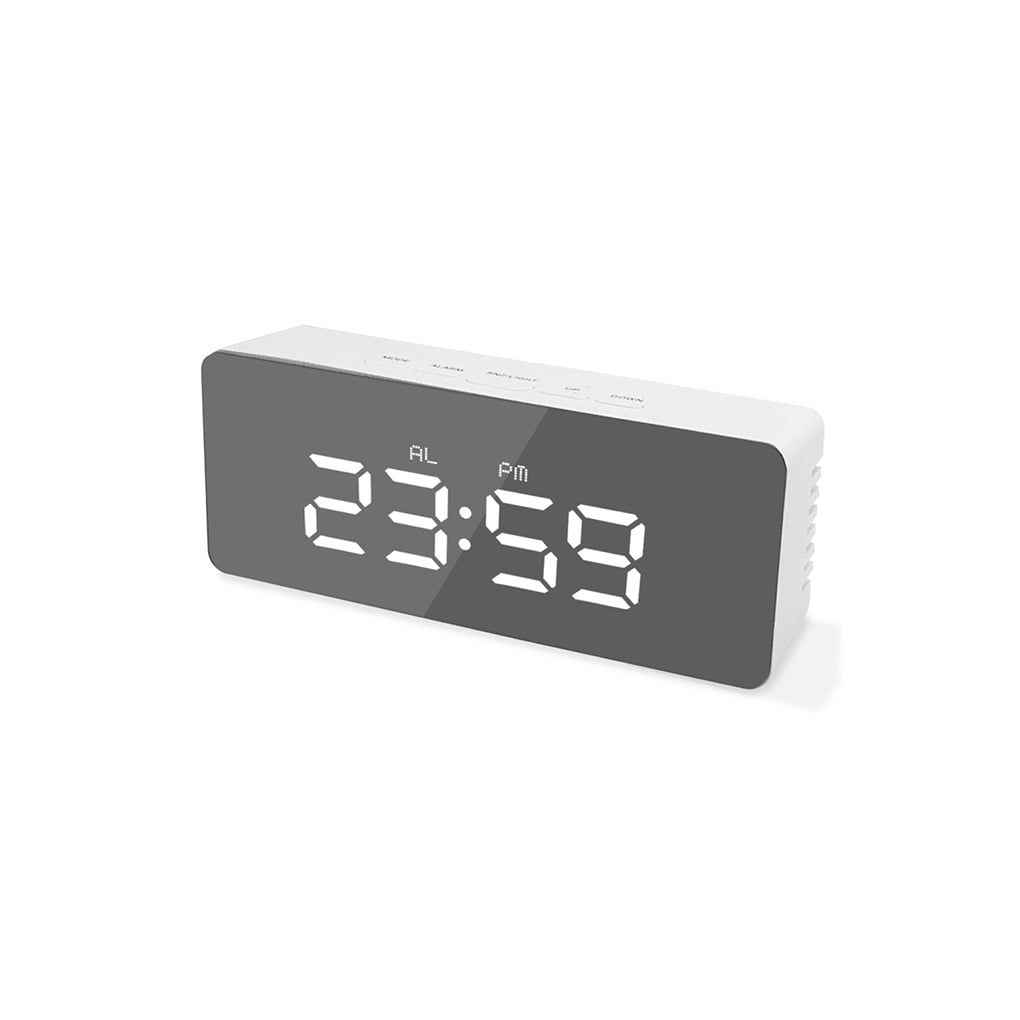 cusimax Alarm Clock LED Digital Temperature Display Desktop Indoor Wake