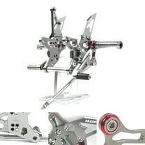 Arashi (Version 2.0) Rearsets for Kawasaki Ninja ZX6R ZX636 2018 - 2023 Motorcycle Accessories Adjustable Footrests Foot Pegs ZX-6R ZX-636 Gray 2019 2020 2021 2022