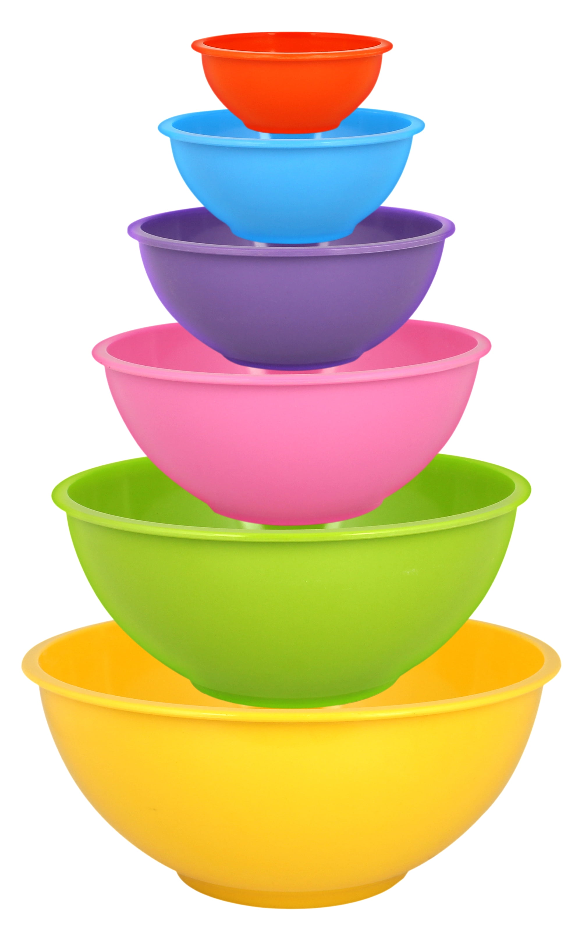 Melange Melamine Kitchen Mixing Bowls Set (36Piece) ShatterResistant Serving Bowls