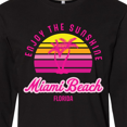 thumbnail image 4 of Inktastic Summer Enjoy the Sunshine Miami Beach Florida in Pink Long Sleeve T-Shirt, 4 of 5