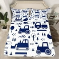 thumbnail image 2 of Castle Fairy Kids Kawaii Tractor 3pcs Twin Sheet Sets,Equipment Car Twin Fitted Sheet,Construction Vehicles Breathable Flat Sheet,Super Cozy Room Decor, 2 of 7