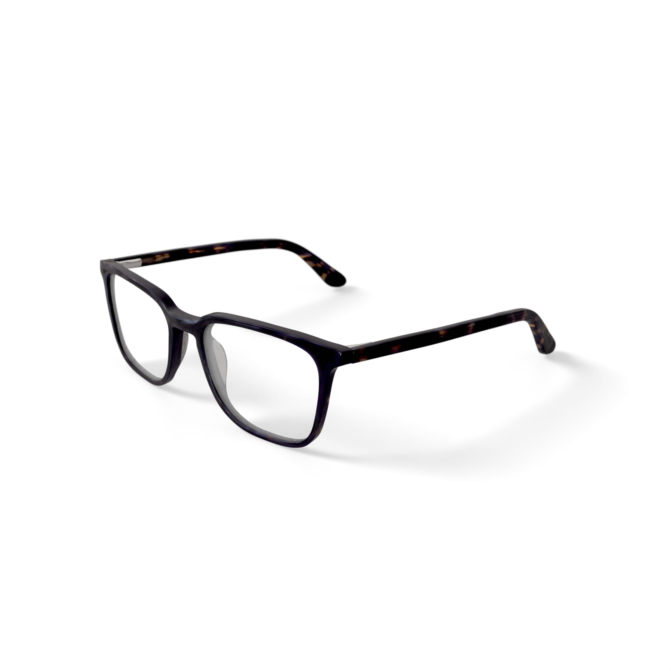 Walmart Men's MC004 Daniel Square Prescription Eyeglasses with Case, Brown Tortoise