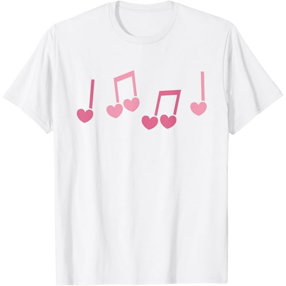Exquisite and comfortable-Music Heart Music Note Funny Musician Kids Girls Music T-Shirt
