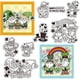 thumbnail image 1 of Juego de 8 sellos transparentes del Día de San Patricio, sellos de silicona con diseño de elfos enanos y trébol de cuatro hojas., 1 of 9
