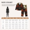 thumbnail image 4 of Pofeuu Jungle Meditating Panda Print Womens Pajamas Set Long Sleeve Sleepwear Button Down Nightwear Soft Pj Lounge Sets Button Down Pajamas Women-Medium, 4 of 7