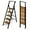 Black&woodgrain, variant on Step Ladder 4 Step Folding,Lightweight Portable Step Ladder with Anti-Split Pedal,Ladders with Convenient Handgrip,Aluminum Step Stool for Library, Home, Kitchen - Black