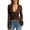 1-Brown, variant on Women's Lace Blouse Wave Deep V-Neck Flared Sleeves Tight Top Elegant Lace Floral See Through Slim Fit Mesh Sheer Crop Tops for Party Clubwear and Everyday Layering 1-Black M
