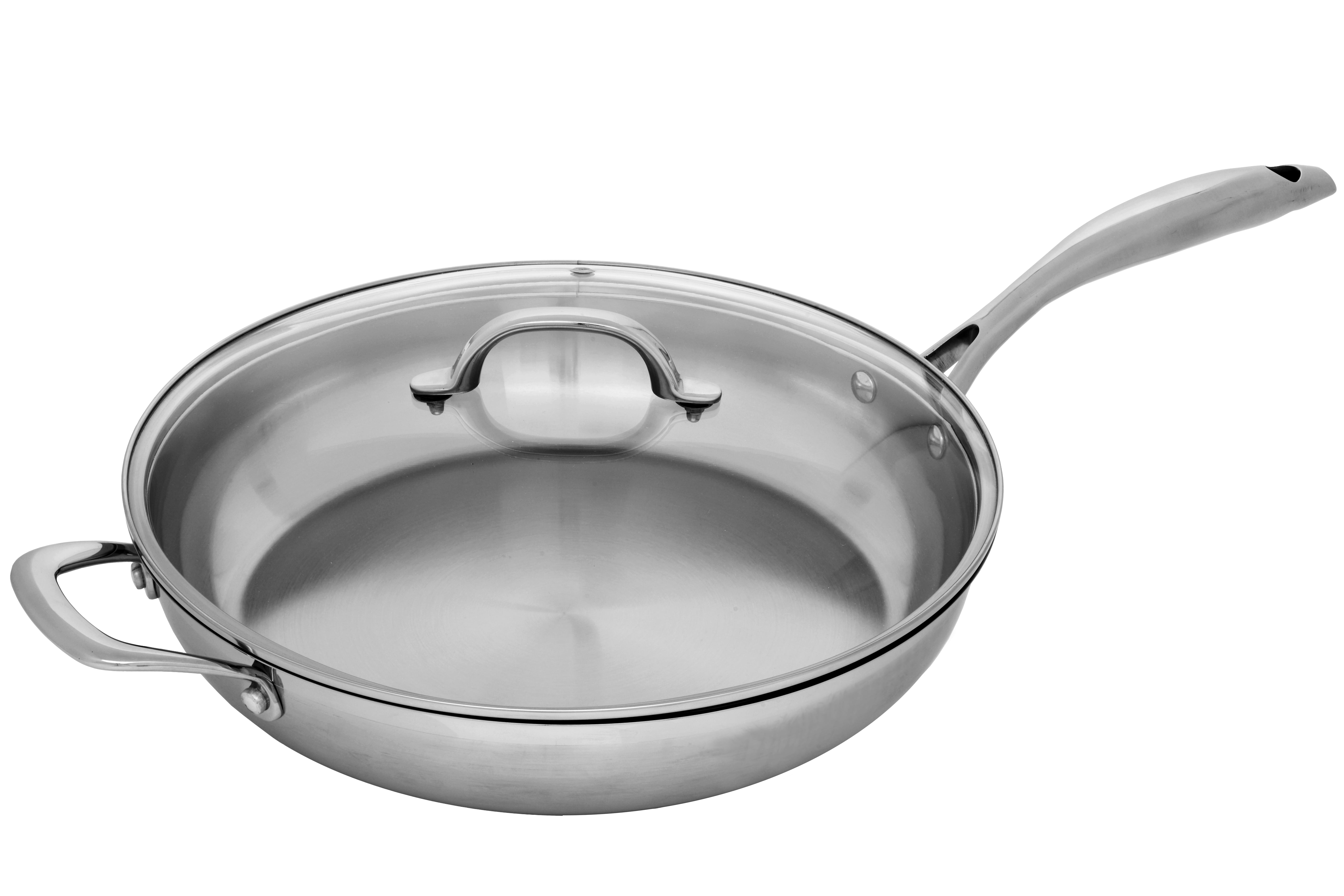 Swiss Diamond Premium Steel Stainless Saute Pan 5 qt (12.5