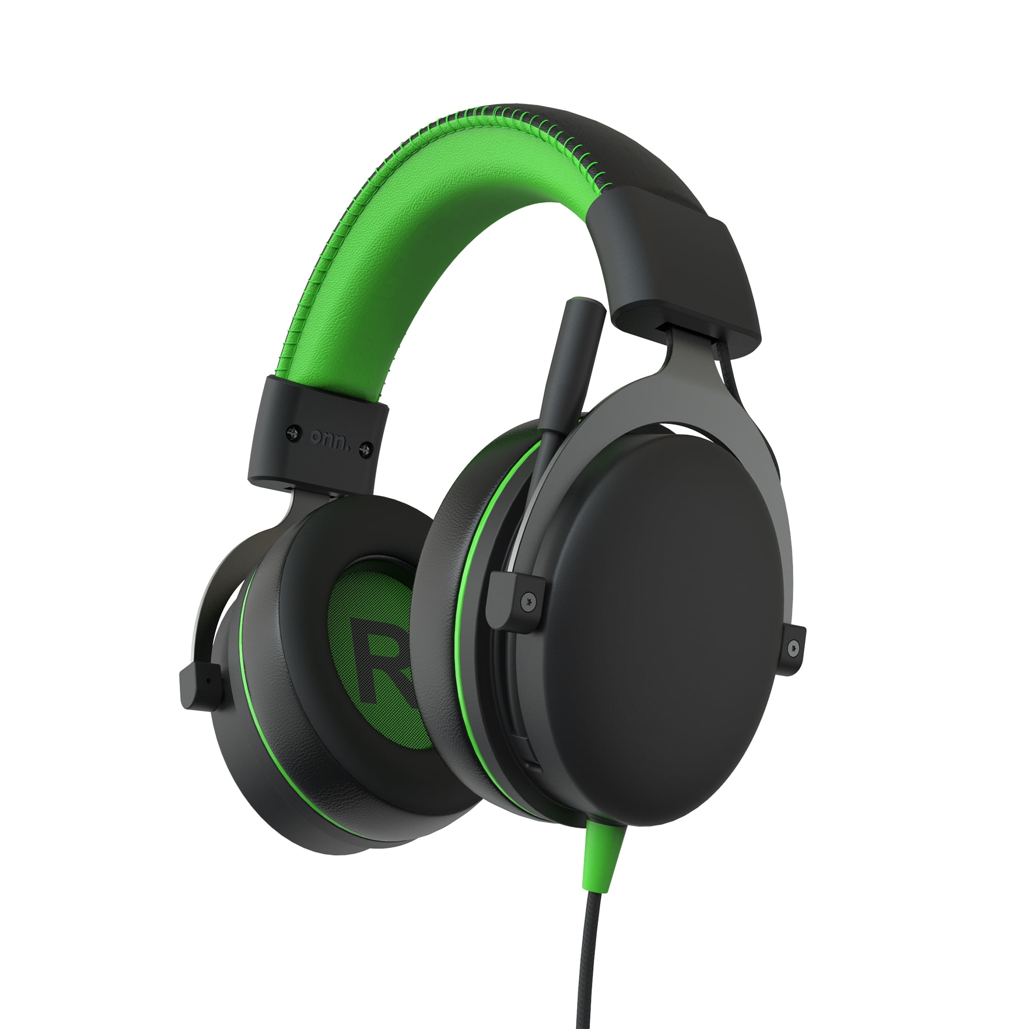 onn Xbox Wired Game with Connector, Flip-to-Mute Mic, Cooling Gel Earpads and 50mm Speakers - Black and - Walmart.com