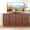Walnut, variant on DRNANLIT 3-Tier Storage Cabinet  4-Door TV Stand with Power Outlet, Adjustable Cabinet  for Media Console Buffet Sideboard Walnut
