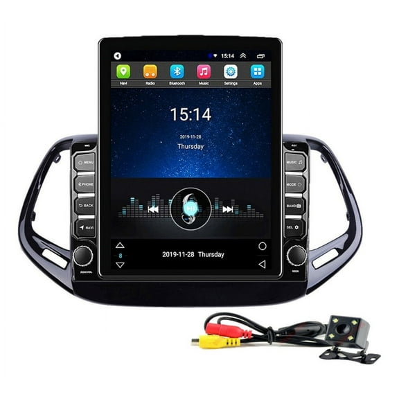 Jepp Compass 2017-21 Type Tesla Android Carplay stereo