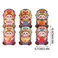 thumbnail image 3 of UNLLLL 2025 6 Pcs Red Envelopes Chinese New Year of The Snake, Cute Creatives Cartoons Red Envelopes, Lucky Money Envelopes with Gold Raised Foil Snake, for New Year, 3 of 9