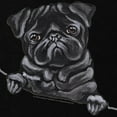 thumbnail image 3 of CafePress - Black Pug Line Art Zip Hoodie (Dark) - Zip Hoodie, Classic Hooded Sweatshirt with Metal Zipper, 3 of 4