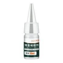 Solder Paste Diluent, 10ml Aluminum Solder Flux Thinner, Colorless Lead free Metal Liquid Soldering Flux Diluent Precise Dropper Design For Computers
