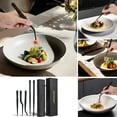 thumbnail image 5 of Pinzas CREATIVECHEF Chef de acero inoxidable, color negro, 5 of 5