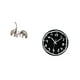 thumbnail image 5 of Figuras de familia de elefantes de cerámica y reloj de pared acrílico moderno, escultura artística minimalista para decoración del hogar, la cocina y, 5 of 8