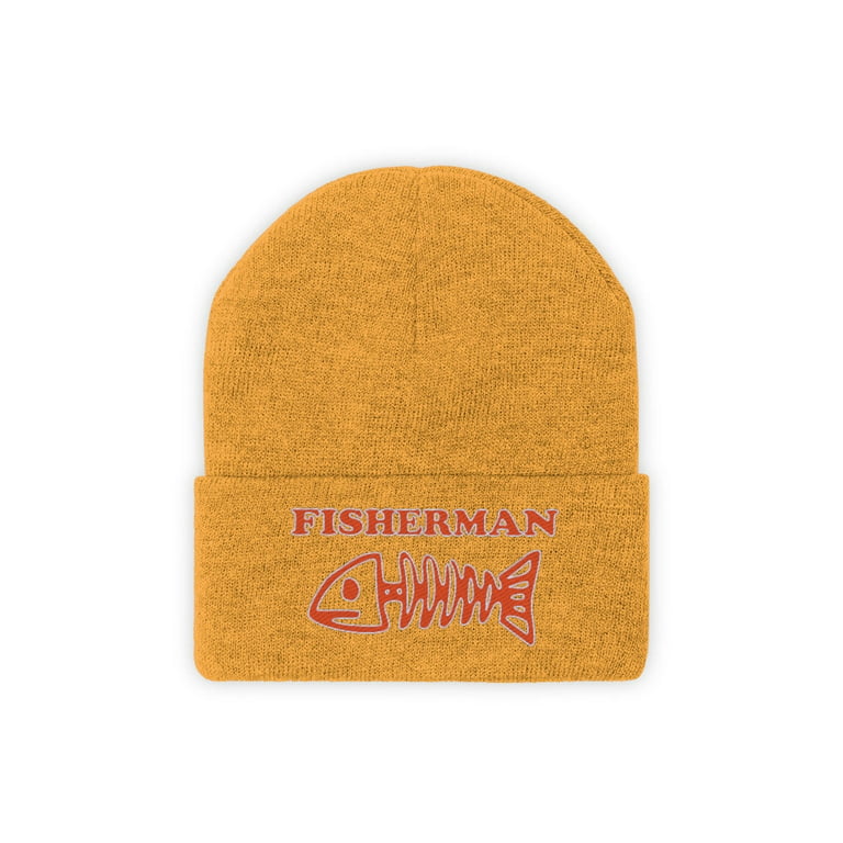 Fisherman Beanie Hats for Boys Men Winter Hats for Kids Fishing Gifts Ice  Fishing Gear Mens Christmas Gifts 