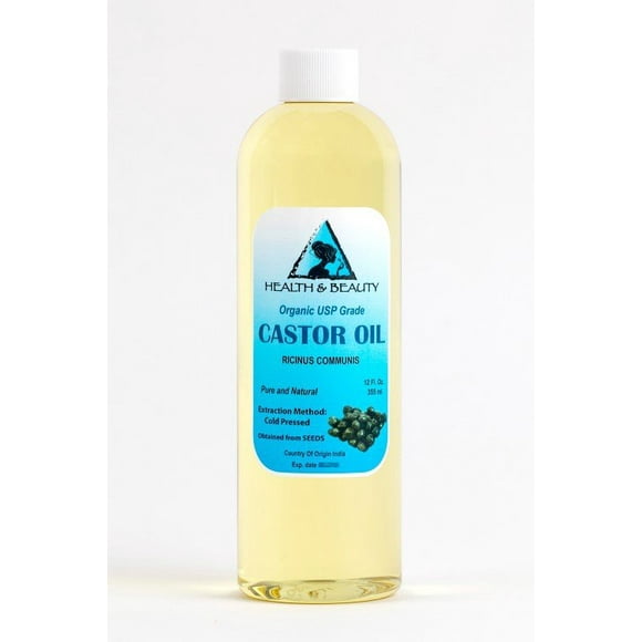Castor oil organic usp grade hexane free cold pressed premium fresh pure 24 oz