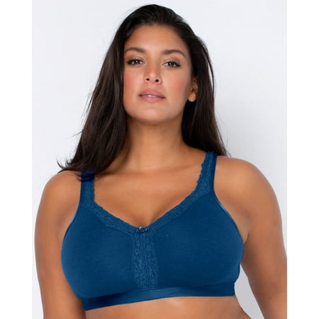 

Cotton Luxe Unlined Wireless Bra - Blue Sapphire