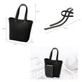 thumbnail image 5 of Tersarium Women's Casual Handbag Fashion Tote Bag Exquisite PU Shoulder Bag (Black), 5 of 6