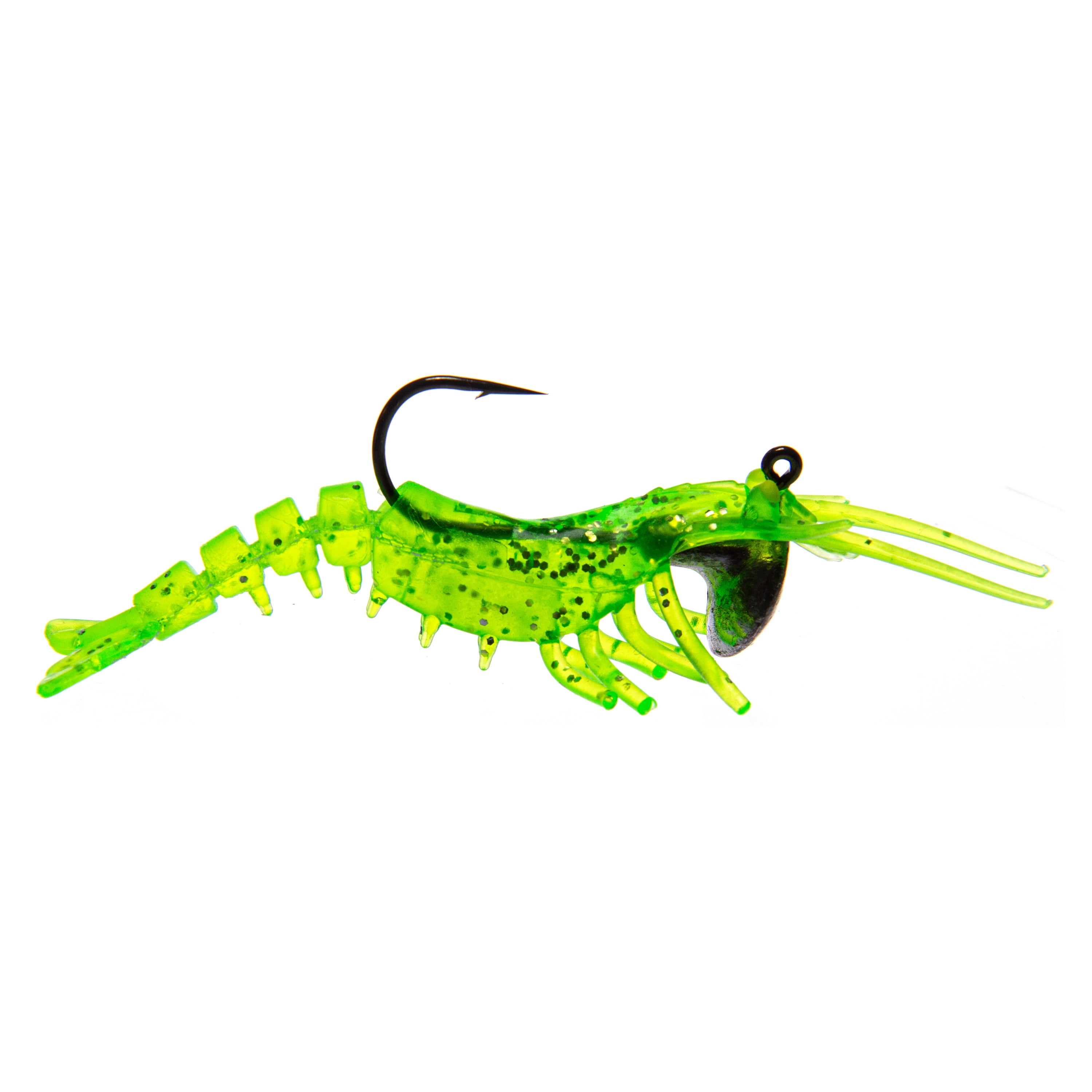 Ozark Trail Soft Plastic Saltwater Shrimp Fishing Lures, 2-Pack
