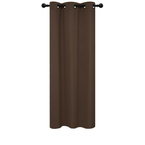 Deconovo Blackout Curtain Thermal Insulated for Living Room, 42×72 inch, Brown, 1 Panel