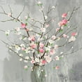 thumbnail image 2 of Jensen, Asia 26x26 White Modern Wood Framed Museum Art Print Titled - Delicate Pink Blooms, 2 of 4