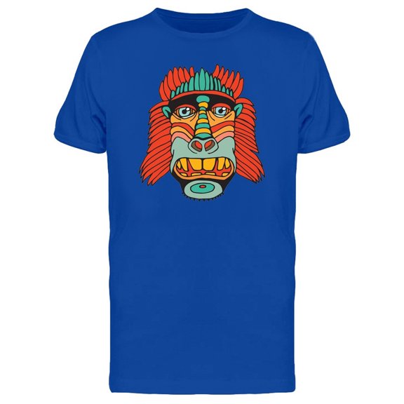 Monkey With Tribal Art Tee Men's -Image by Shutterstock