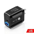 thumbnail image 2 of USB C Wall Charger, 5-Pack 20W PD Dual Port USB-C Charger Block Type C Fast Plug Power Adapter Compatible with iPhone 14/13/12iPad/iPad Mini, Samsung Galaxy S23/S22/S21, and More (Black), 2 of 3